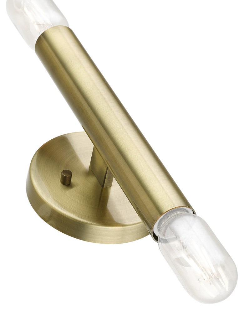 Livex Lighting Antique Brass ADA 2-Llght Wall Sconce