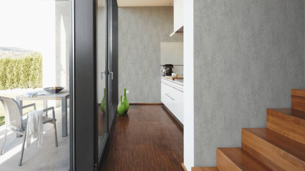Textured Wallpaper Concrete Cottage Plain, 306694, Gray Light, 1 Roll