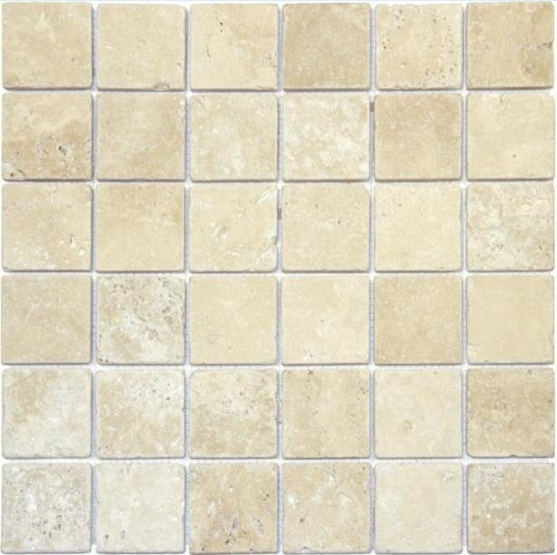 Tuscany Classic 3x6 Subway Tumbled Tile, 30 Sq. ft., 2"x2"