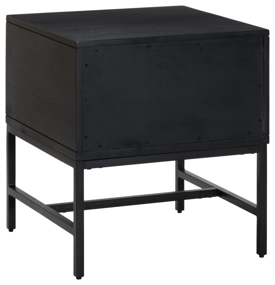 Eden Night Stand Table, Black