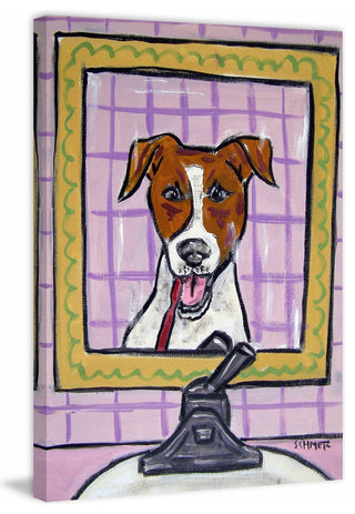 "JRT Teeth" Painting Print on Wrapped Canvas, 30"x45"