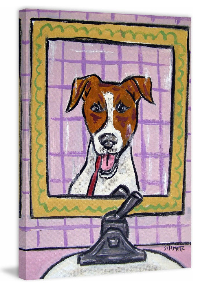 "JRT Teeth" Painting Print on Wrapped Canvas, 30"x45"