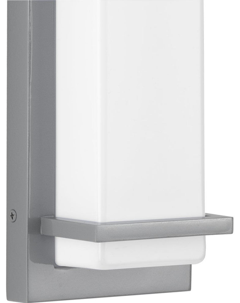 Z-1080 LED Collection Metallic Gray 1-Light Small LED Outdoor Sconce