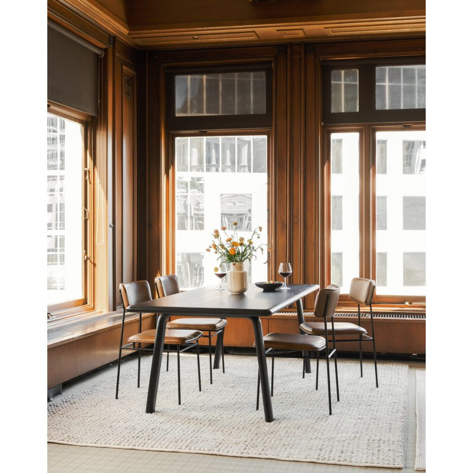 Malibu Dining Table Black Ash