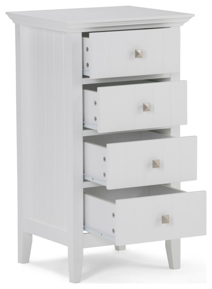Acadian Four Drawer Floor Storage Cabinet