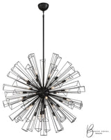 Dendelio 29-Light Chandelier, Black