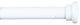 1" Button Adjustable Curtain Rod, 48"-84", Glossy White