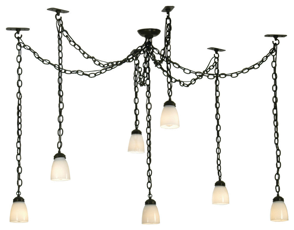 12-126 Wide Castilian 7 Light Adjustable Pendant