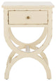 Safavieh Maxine Accent Table w/ Storage Drawer, Cream