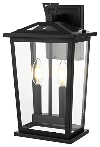 Home Living 8.5" Outdoor Wall Sconce, Black