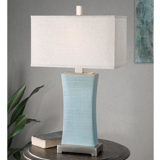 Uttermost Cantarana Table Lamp, Blue-Gray