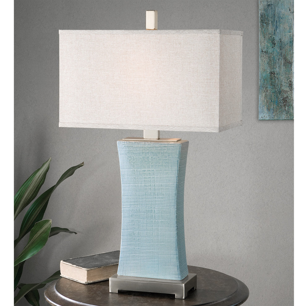 Uttermost Cantarana Table Lamp, Blue-Gray