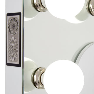 Hollywood Premiere Pro Vanity Mirror, White, Bluetooth