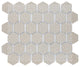 Hudson Due 2" Hex Glossy Black Porcelain Floor and Wall Tile