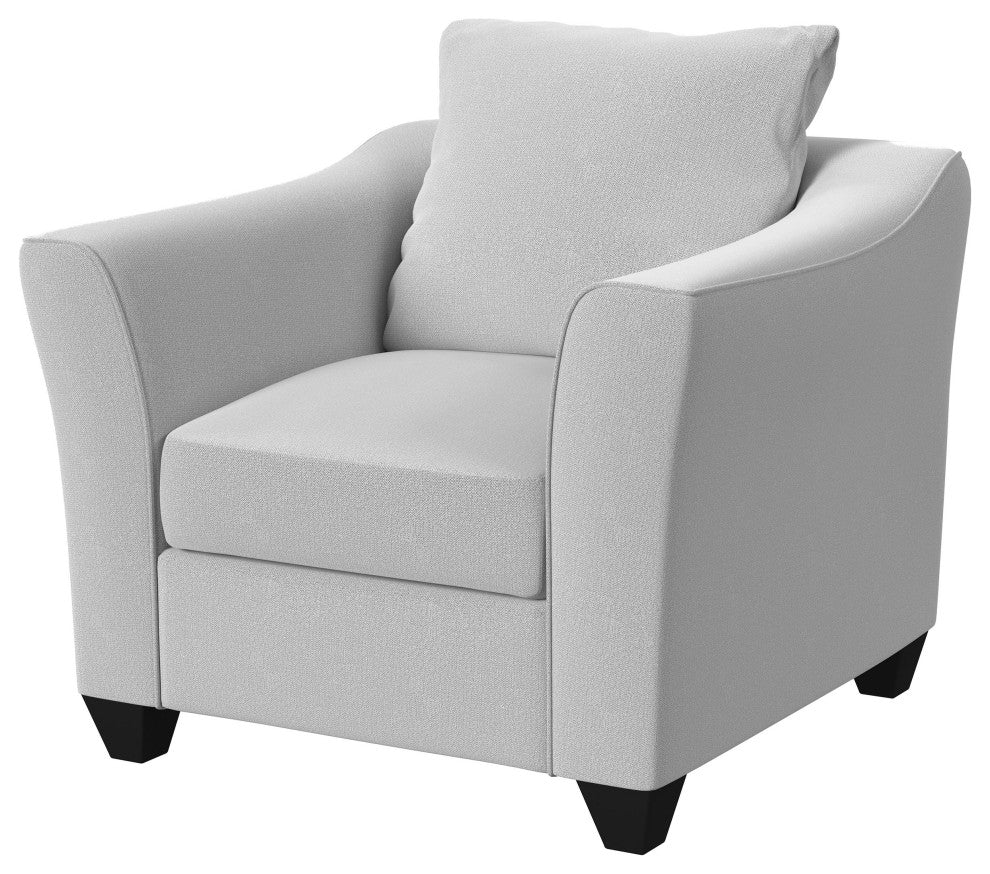 Salizar Upholstered Flared Arm Accent Chair Sand