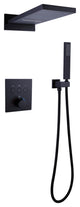Luxury Thermostatic Shower System with Rough-in Valve & Waterfall Showerhead, Ma