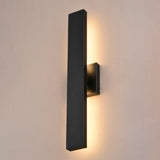 Owen Aluminum 1-Light Backlit LED Matte Black Indoor Outdoor Wall Light