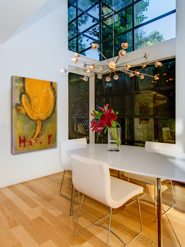 "Happy Tails" Painting Print on Canvas by Tori Campisi