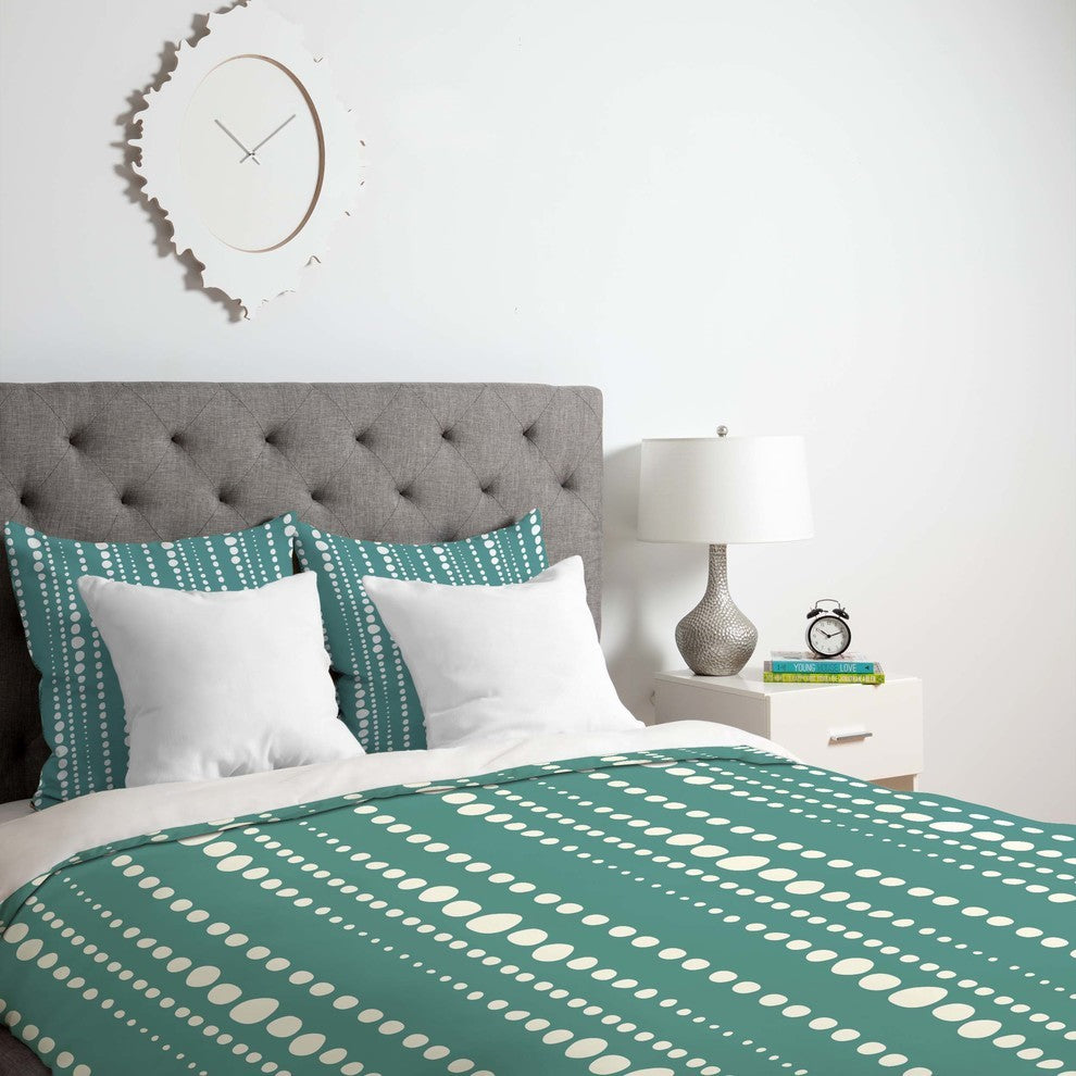 Deny Designs Heather Dutton Bestrewn Lagoon Duvet Cover - Lightweight