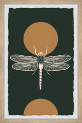 "On Dragonfly Wings" Framed Painting Print, 24x36