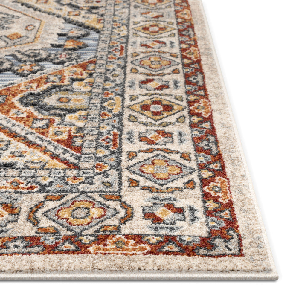 Pavia Traditional Flatweave High-Low Area Rug, Blue, 2'3"x7'3"