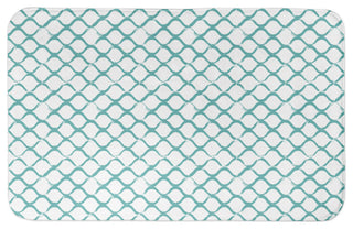 Fishnet Teal 21x34 Bath Mat