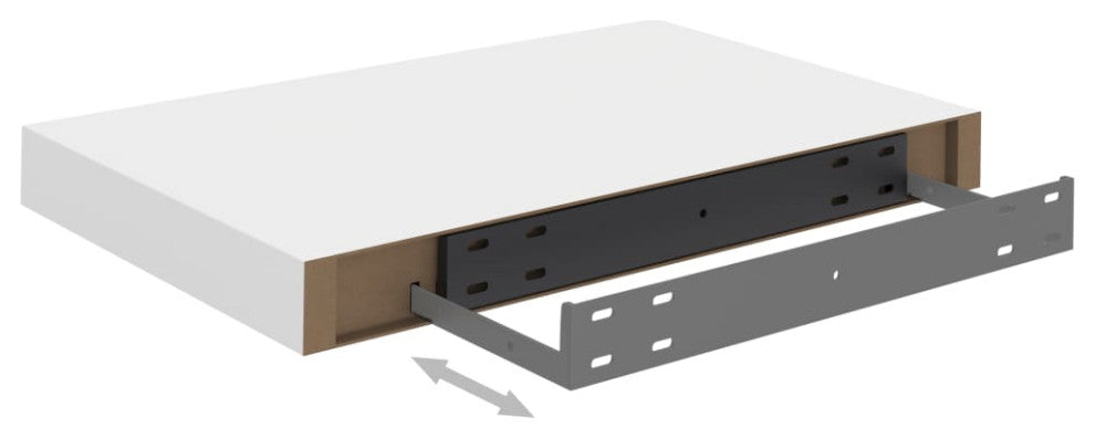 vidaXL Wall Shelf Floating Shelf Display Shelf for Book Wall Mounted White