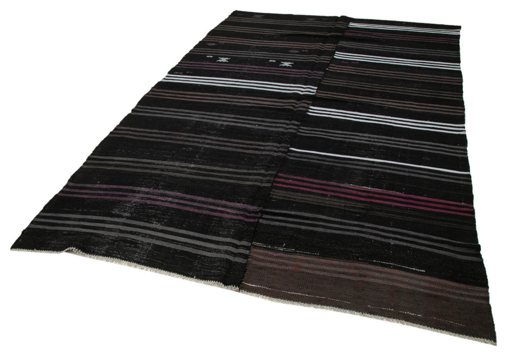 Rug N Carpet - Handmade Oriental 6' 7'' x 10' 7'' Rustic Wool Kilim Rug