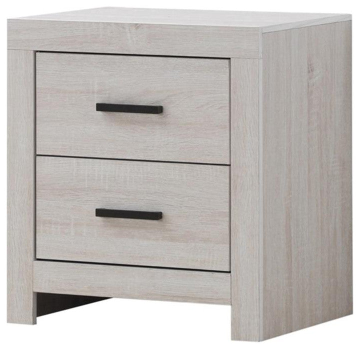 Coaster Brantford 4-piece Queen Panel Wood Bedroom Set in Coastal White