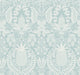 Pineapple Damask Light Blue Wallpaper