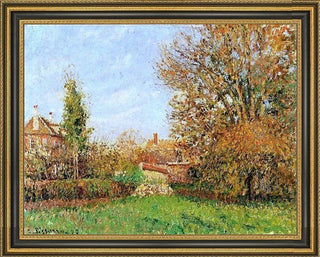 Camille Pissarro Autumn in Eragny Framed Premium Canvas Print, 18"x24"