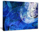 "Blue Swirling Clouds" Abstract Digital Art Canvas Print