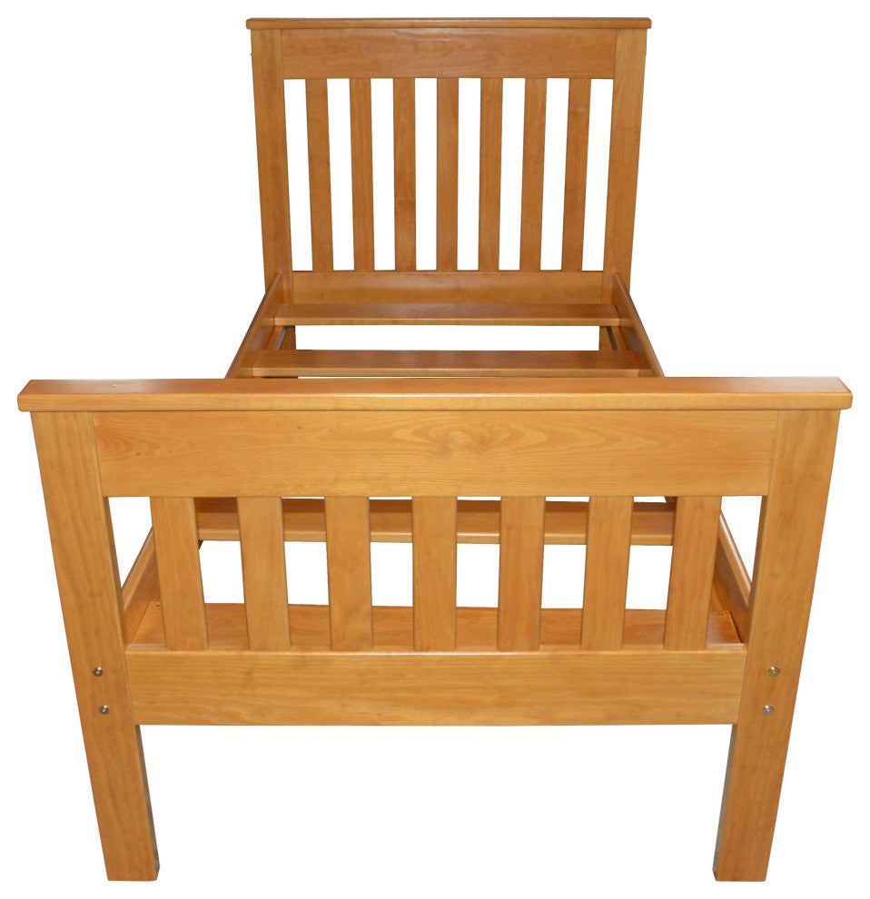 Harmony Bed, Honey Stain, Twin