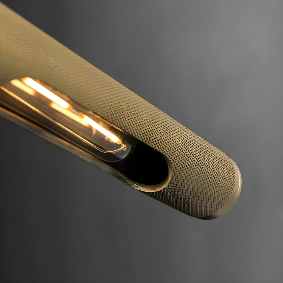 Modern Wall Lamp in the Futuristic Style for Bathroom, Bedroom, Chrome, Warm Light