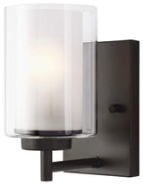 Generation Lighting 4137301 Elmwood Park 8" Tall Bathroom Sconce - Bronze
