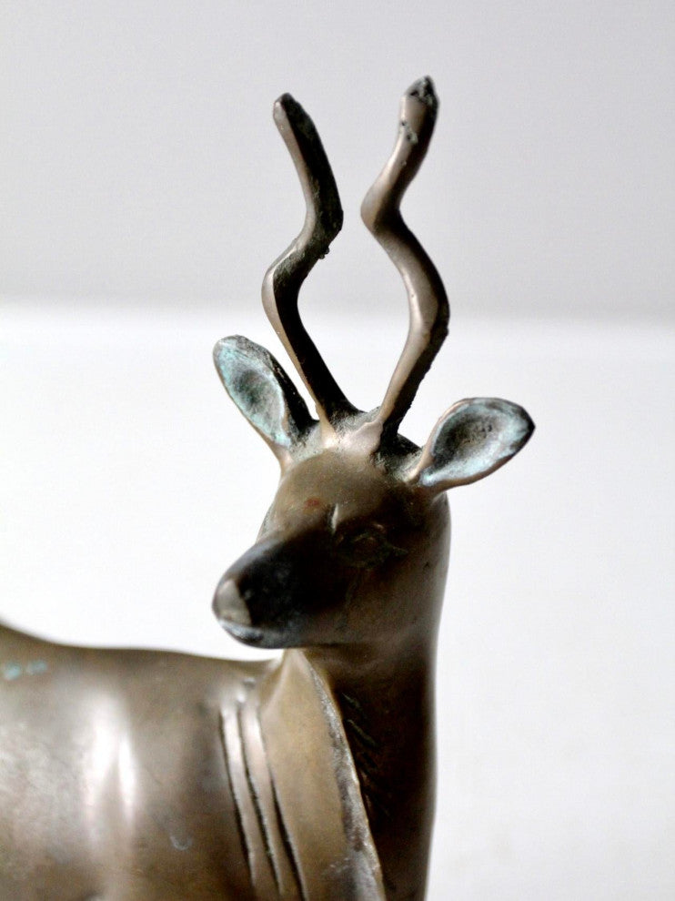 Consigned, Vintage Brass Antelope