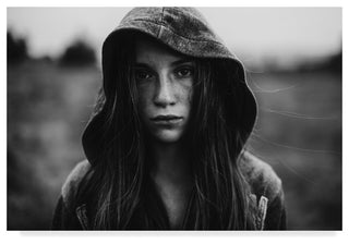 Koki Jovanovic 'Girl With A Hood' Canvas Art, 19"x12"