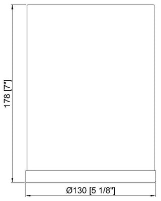 Zlite 2303F1-MB-RB 1-Light Flush Mount, Matte Black