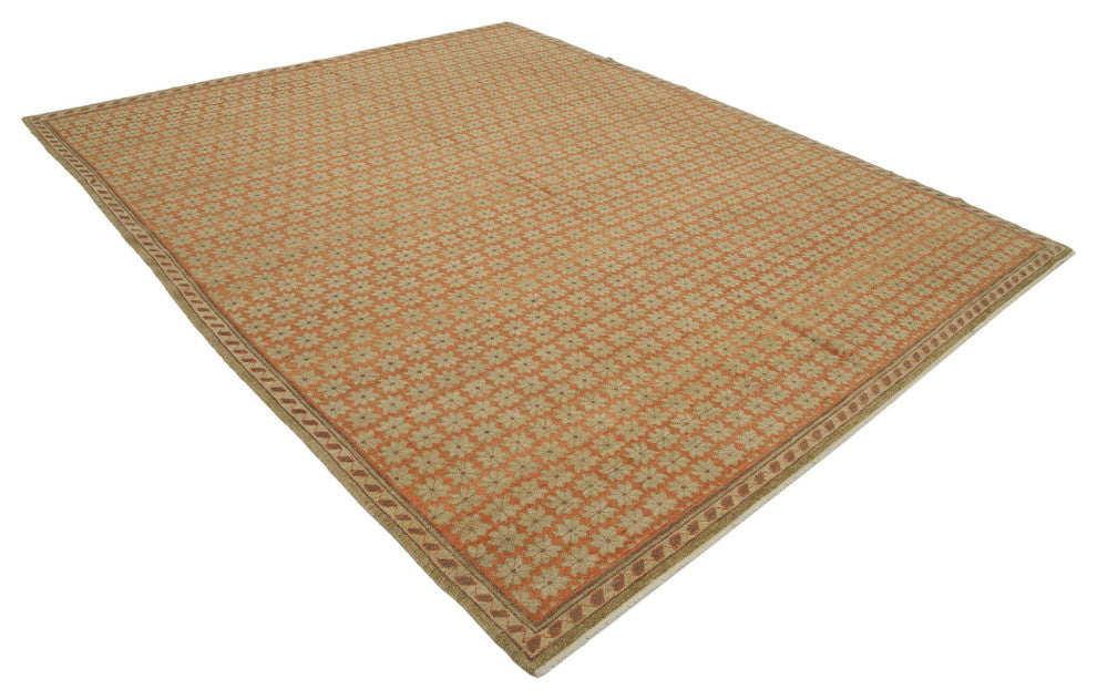 Rug N Carpet - Hand-Knotted Oriental 8' 2" x 10' 1" Unique Oushak Area Rug