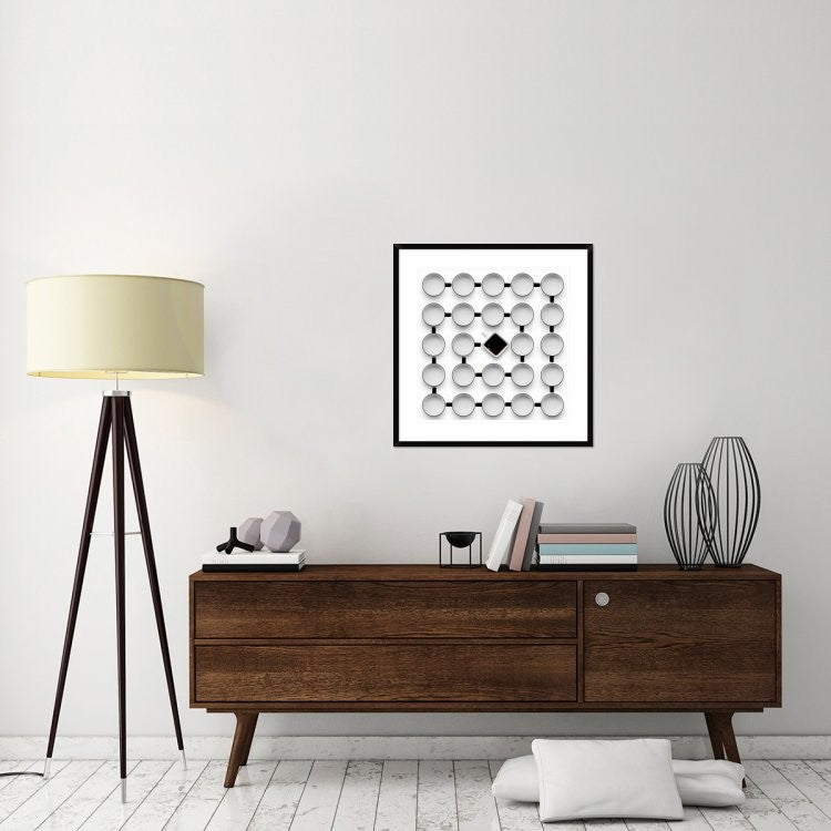 "Helix 2" Framed Digital Print by Wieteke De Kogel, 29x30"