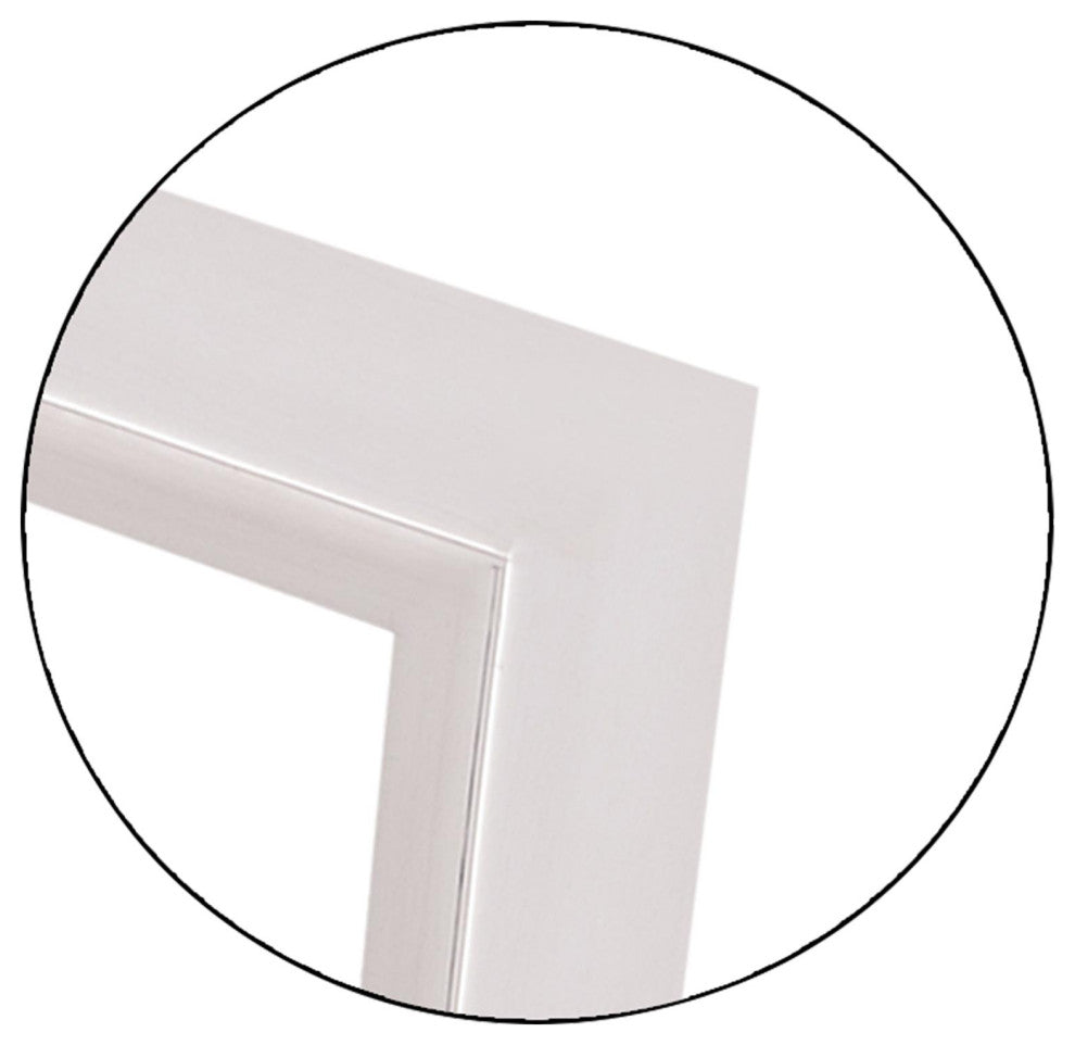 Rectangular Mirror, Polished Nickel