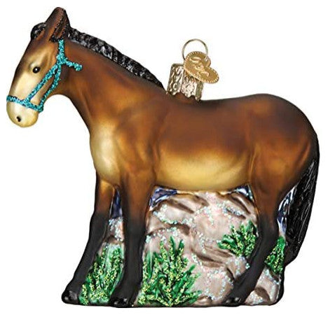 Old World Christmas 12582 Mule Blown Glass Ornament