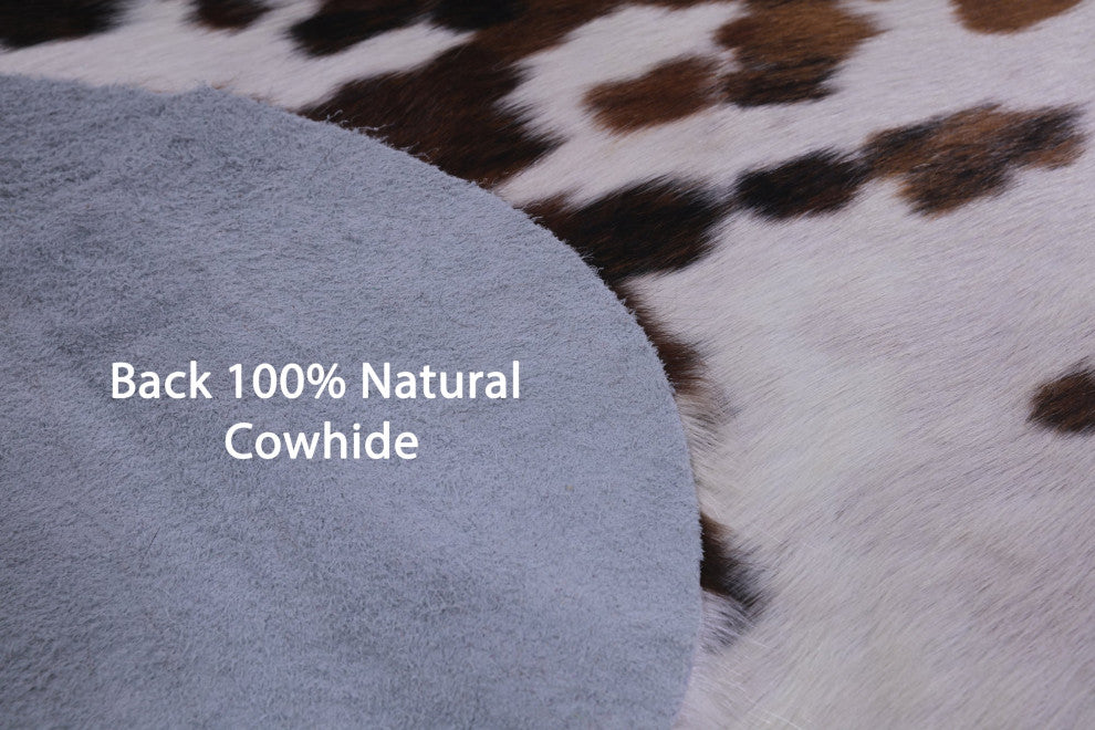 6' 7" X 6' 1" Natural Cowhide Rug C2193