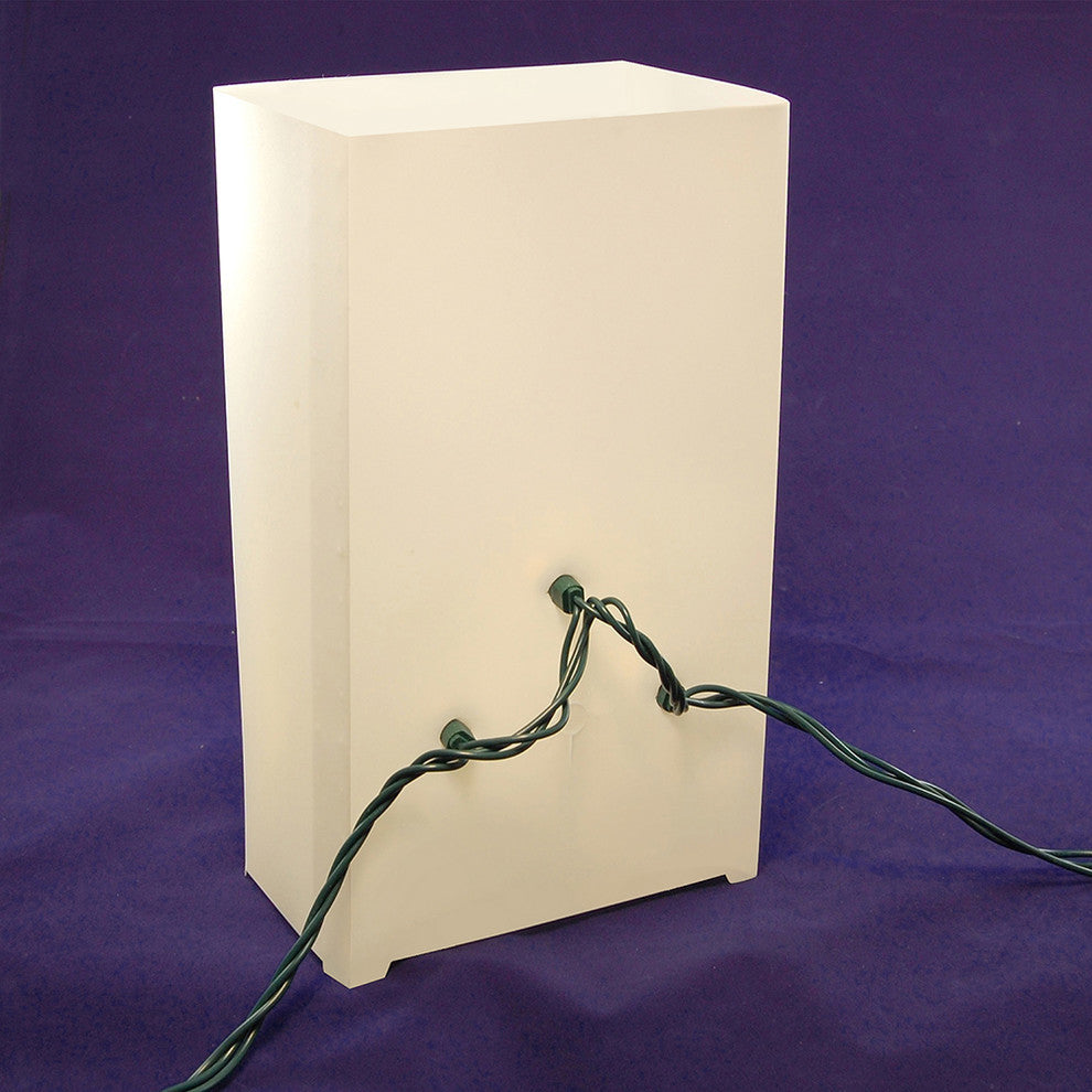 Electric LED Luminaria Kit With 6 Lanterns, White