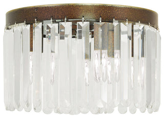 Ashton Ceiling Mount, Hand-Painted Palatial Bronze