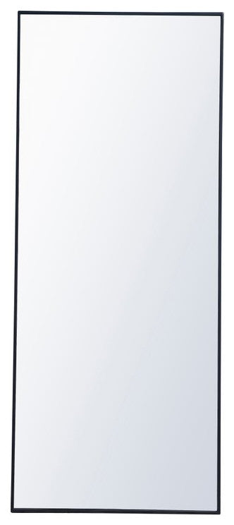 Elegant Decor MR4084BL Metal Frame Rectangle Mirror, 30"x72", Blue