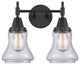 INNOVATIONS LIGHTING 447-2W-BK-G192-LED Caden 2 Light 17 inch Bath Vanity Light