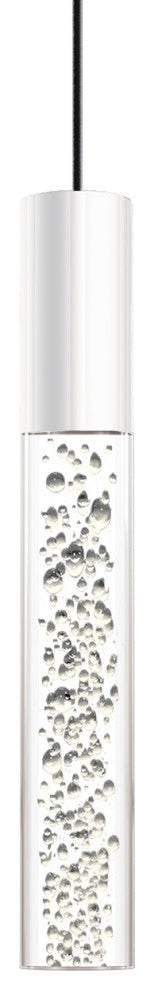Novo Short - Bubble Diffuser - Acrylic Single Pendant - White Socket