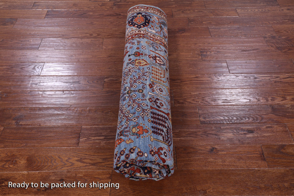 8' Square Persian Ziegler Handmade Wool Rug - Q12887