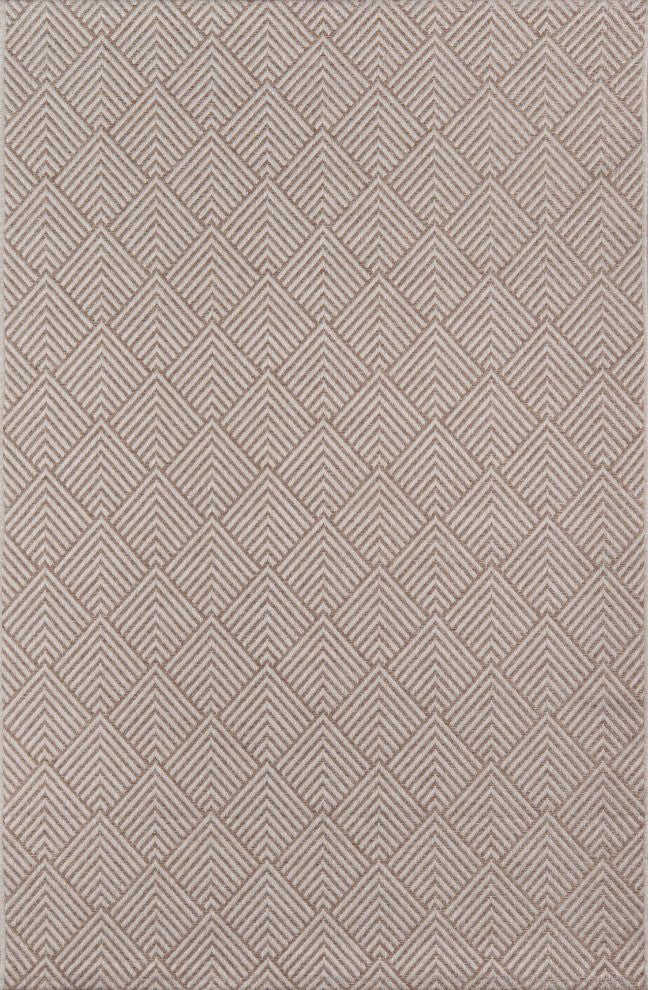 Como COM-3 Indoor Outdoor Rug, Beige, 9'10"x13'2"